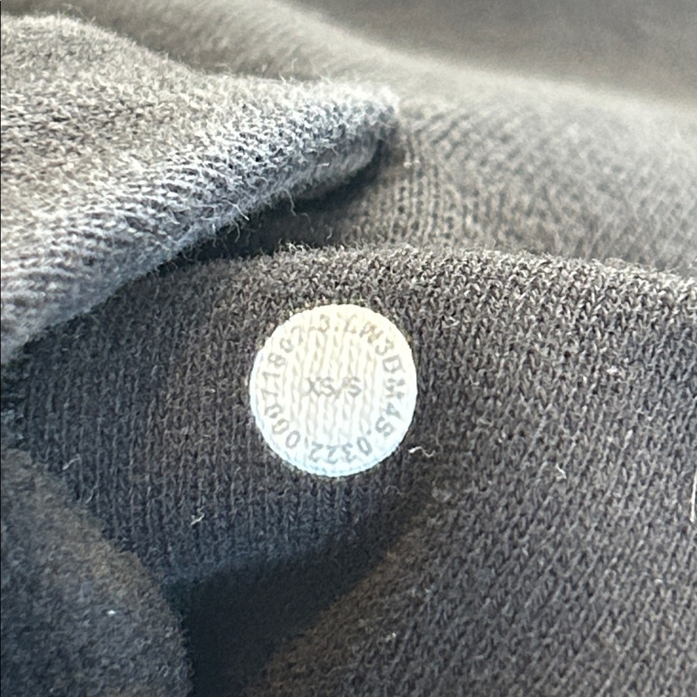 Lululemon Scuba Oversized 1/2 Zip Hoodie Black VAIL Size XS/S - Picture 8 of 8